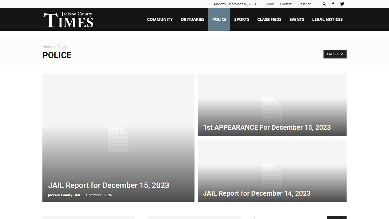 Police Archives | Jackson County Times